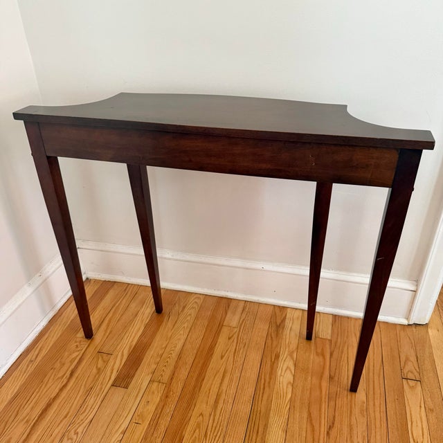 Vintage Federal Style Inlay Console Table For Sale - Image 10 of 11