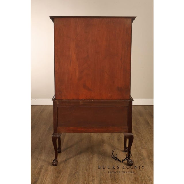 H. Feldenkreis Chippendale Style Mahogany Highboy For Sale - Image 15 of 18