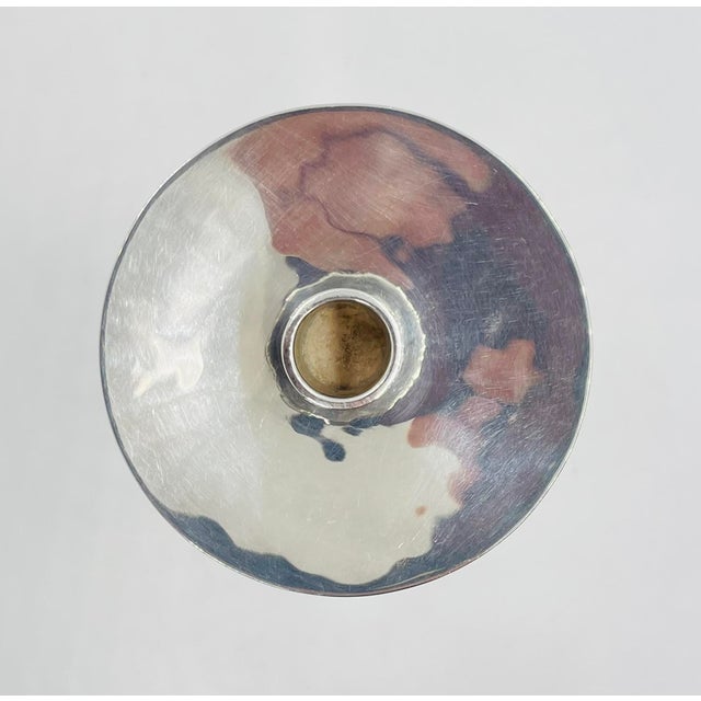 Silver 1980s Emilia Castillo Taxco Fish Candle Holder Silver Plate Turquoise Eyes For Sale - Image 8 of 13