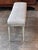 Wood Mid 20th Century Louis XVI Painted Bench With Embroidered Linen Seat For Sale - Image 7 of 8