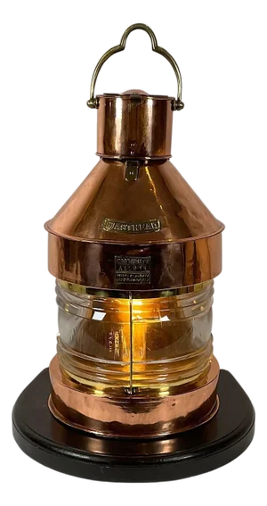 Massive Copper and Brass Ship’s Lantern