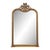 French Neoclassical Giltwood Wall Mirror With Carved Ornate Crest For Sale