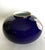 Koransha Porcelain Vase Featuring White Orchids on a Cobalt Blue Ground For Sale - Image 4 of 10
