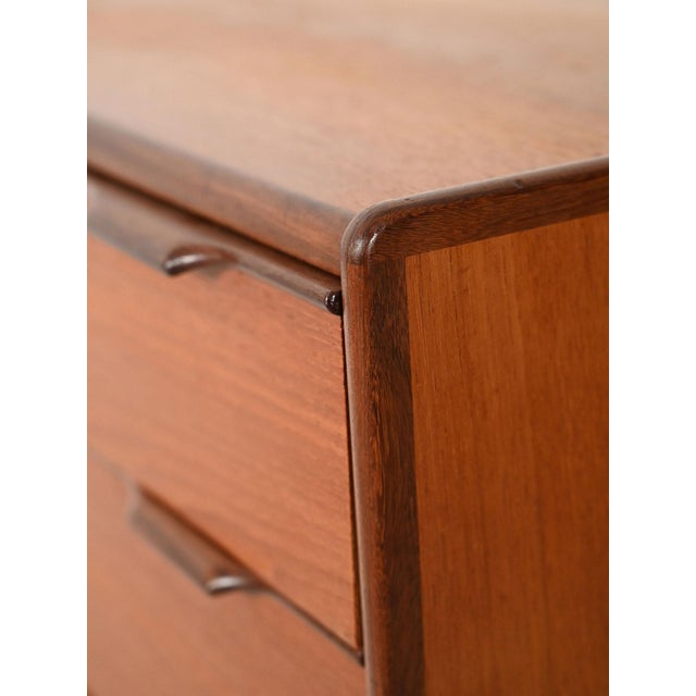 1960s Danish Teak Chest of Drawers with Contrasting Details, 1960s For Sale - Image 5 of 8