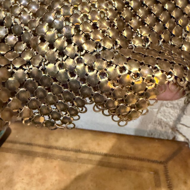 Metal Metal Mesh Evening Bag Chainmail Coin Purse Art Deco Toy For Sale - Image 7 of 14