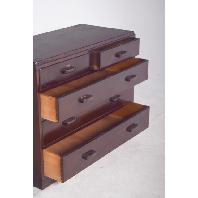 Wood Vintage English Chest of Drawers, 1920 For Sale - Image 7 of 10