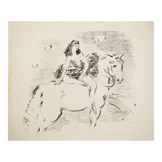 1947 Marcel Vertes Equestrienne Lithograph For Sale