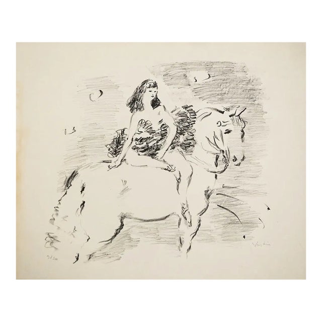 1947 Marcel Vertes Equestrienne Lithograph For Sale