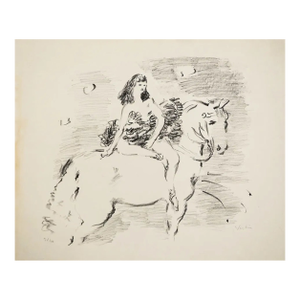 1947 Marcel Vertes Equestrienne Lithograph