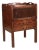 19th-Century Dutch Marquetry Inlaid Mahogany Bedside Cabinet For Sale