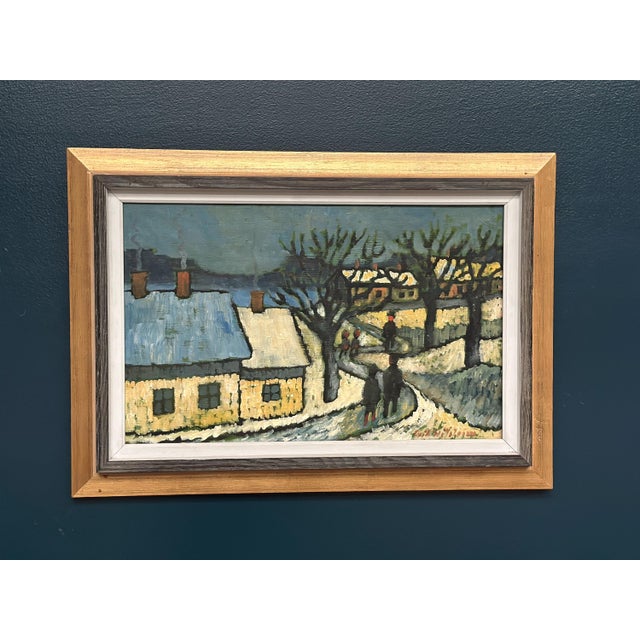 Erik Hilströml, Winter Landscape, 1960s, Oil on Panel, Framed For Sale - Image 9 of 18