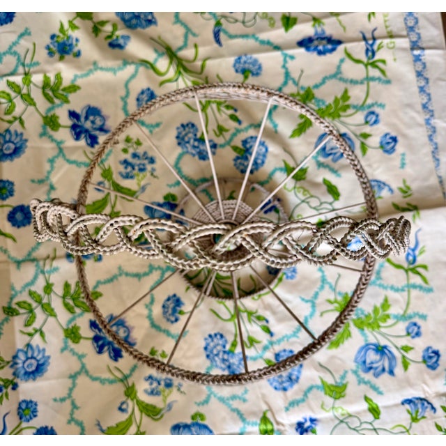 Metal Vintage French Wire Basket For Sale - Image 7 of 11