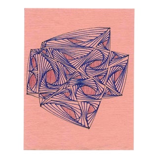1980s William Glen Davis Modern Miniature Drawing For Sale