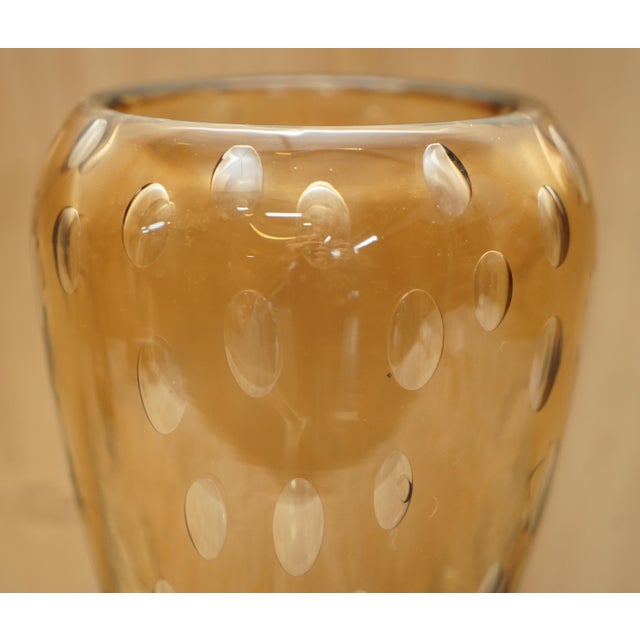 Decorative Glass Vase with Air Bubble Design For Sale - Image 13 of 18