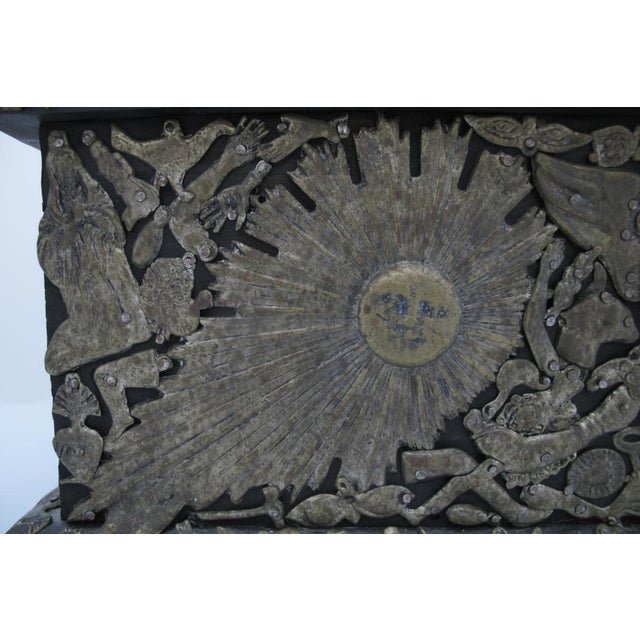 Estela Ogazon Exceptional Milagros Wood Charm Mexico Folk Art Box For Sale - Image 12 of 17