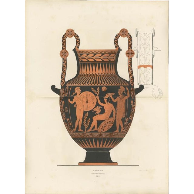 Albert Genick, Greek Amphora, 1883, Chromolithograph For Sale - Image 9 of 9