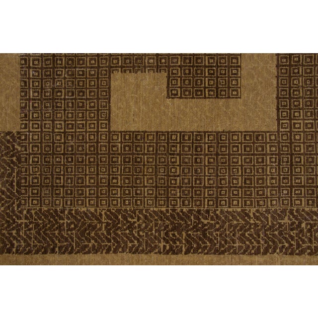 Late 20th Century Contemporary French Art Deco Style Maze Grid Wool Rug by Rug & Kilim, India For Sale - Image 5 of 9