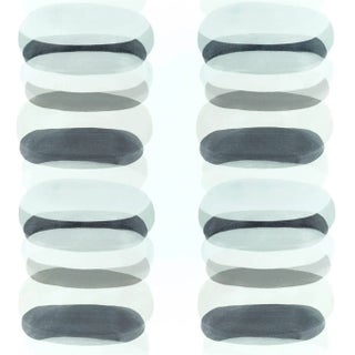 Harlequin Elliptic Fabric in Charcoal For Sale