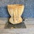 Antique Hand Carved Wood Mortar on Display Stand For Sale - Image 4 of 17