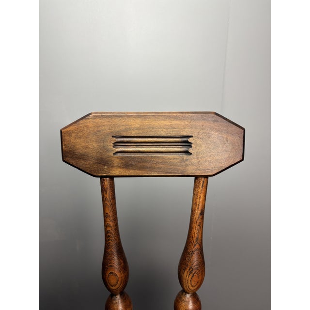 Tan Small Mid-Century French Brutalist Modernist Side Chair in the style of Charles Dudouyt, 1950s For Sale - Image 8 of 13