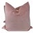 Velvet in Pink Slipper 22” Pillows- a Pair For Sale