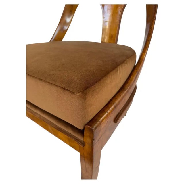 English Regency Wood Spoon Back Chair in the Style of Michael Taylor for Baker For Sale - Image 9 of 15