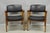 Mid-Century Modern Vintage Boling Chair Co Mid Century Modern Walnut Lounge Arm Chairs (A) - Pair For Sale - Image 3 of 17