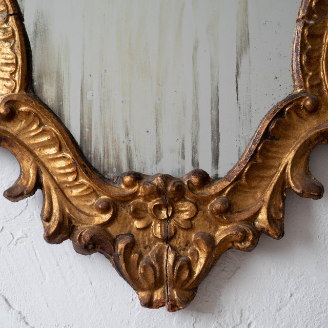 Early 19th Century Italian Baroque Giltwood Mirror, C. 1800 For Sale - Image 5 of 9