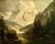 On offer is a well-preserved Luminist-style mountain landscape, with a pack train crossing a rocky, sunlit canyon toward a...