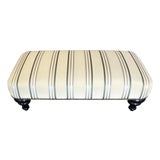 George Smith Striped Ottoman For Sale