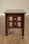 Antique Mission Oak Arts & Crafts Writing Desk With Drawer And Cutout Sides For Sale - Image 10 of 18