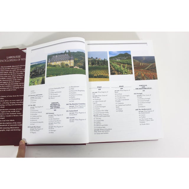 Wine 2001 Larousse Encyclopedia of Wine Hard Cover Book For Sale - Image 8 of 13
