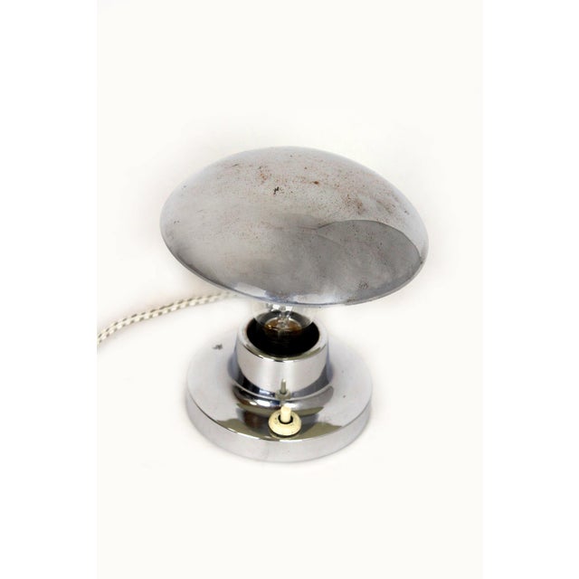 Mid-Century Modern Bauhaus Chrome Model 1195 Table Lamp from Napako, Former Czechoslovakia, 1940s For Sale - Image 3 of 11