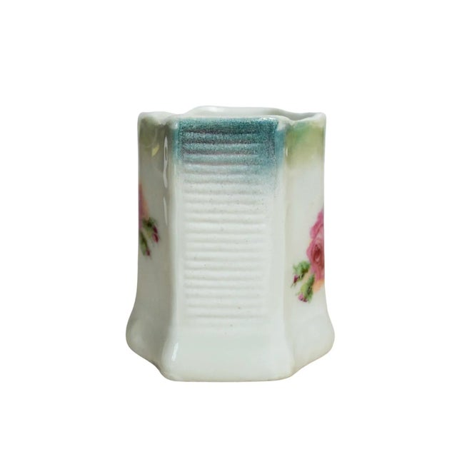 Late 19th Century Porcelain Match Striker With Floral Motif For Sale - Image 4 of 11