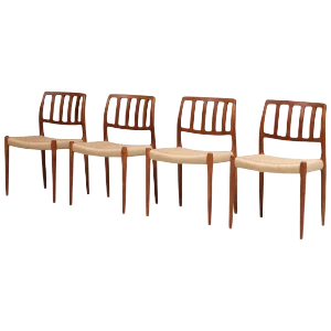 Danish Dining Chairs by Niels Otto Møller, 1960s, Set of 4
