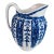 Late 19th Century Mintons Blue and White Queensberry Pitcher For Sale