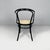 1970s Austrian Modern Straw and Black Wood Chairs 209 by Michael Thonet for Radomsko, 1970s, Set of 4 For Sale - Image 5 of 15