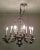 Baroque Ten Light Baroque Chandelier Vintaged Silver-Metal Foliate Design For Sale - Image 3 of 13