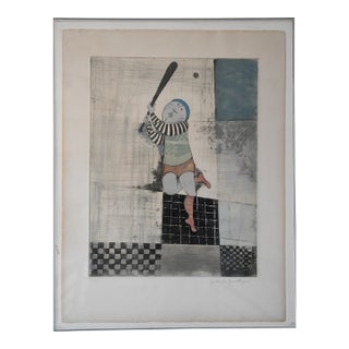 1980s Modern Art Lithograph by Graciela For Sale