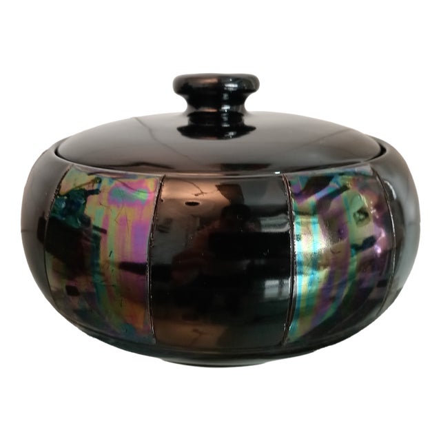 Studio Quattro Ceramic Treat Jar, 1980s For Sale