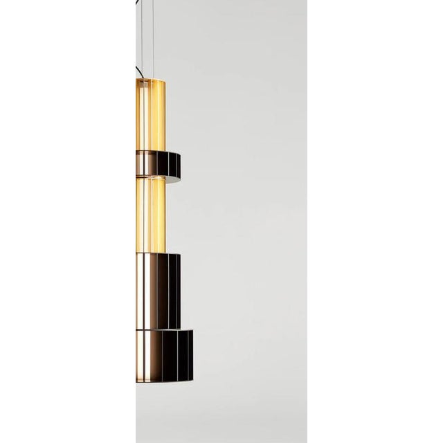 Contemporary Babel T Gr Custom Combination Suspended Lamp by Stephen Burks for Parachilna For Sale - Image 3 of 13
