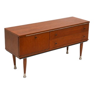 Vintage Low Teak Sideboard, 1960s For Sale