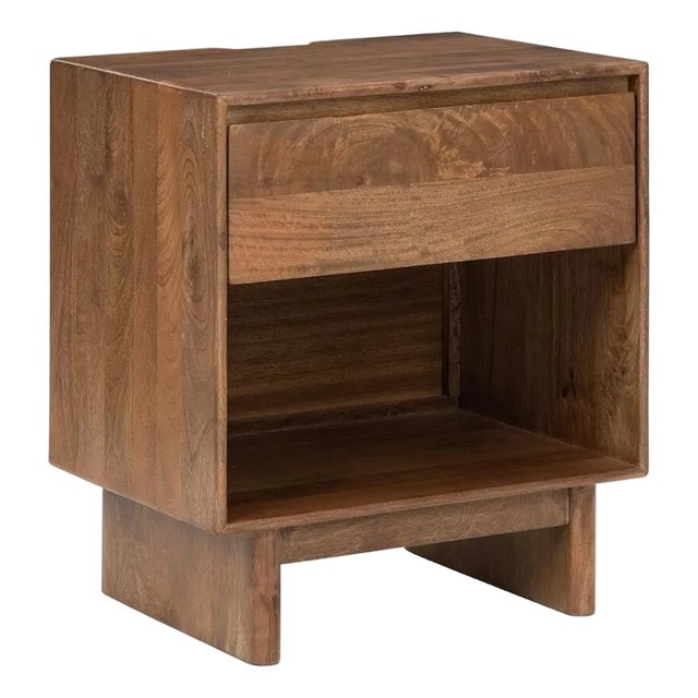 Osborne Wood Nightstand With One Drawer by Loomlan For Sale