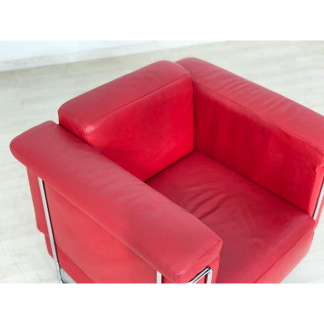 Carat Lounge Chair in Red Leather from Züco For Sale - Image 6 of 11