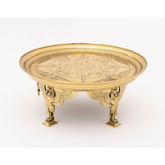 Egyptian Revival Brass Tazza For Sale In New York - Image 6 of 10
