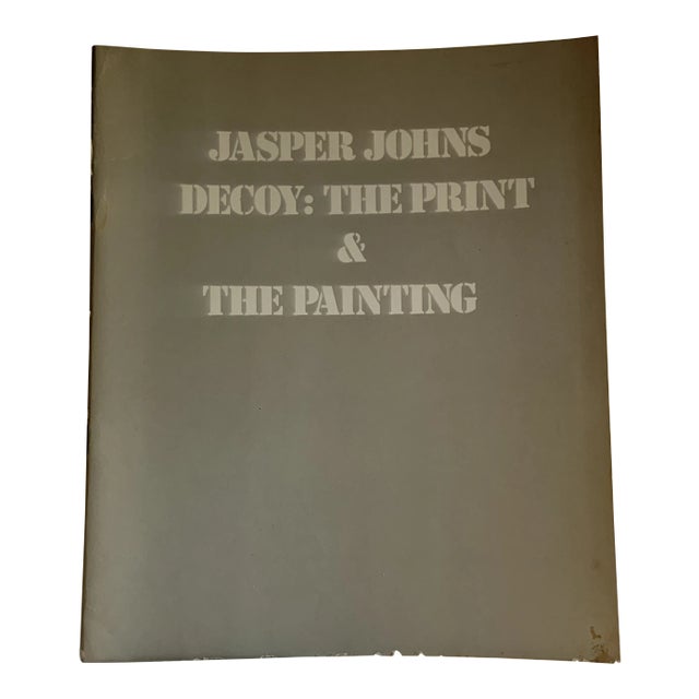 1972 Jasper Johns Decoy Print and Painting Book For Sale