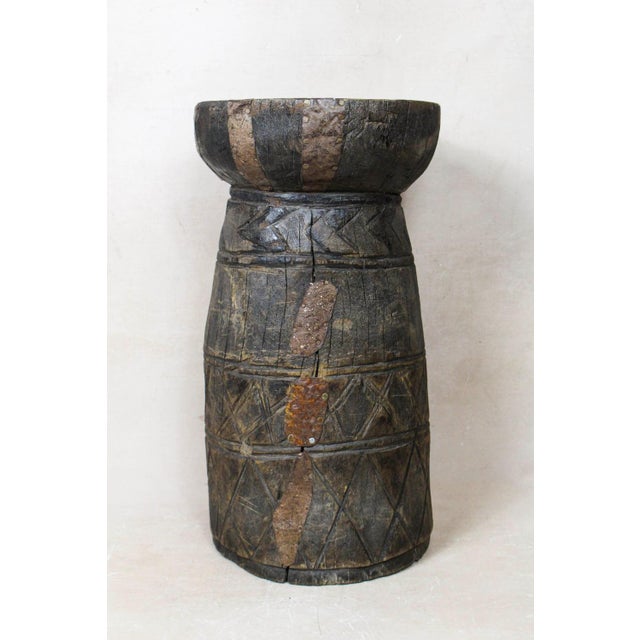 African Grain Stomper Table or Planter For Sale - Image 5 of 5