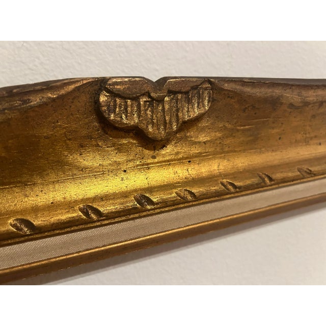Gold Vintage Gilded Wood Frame For Sale - Image 8 of 10