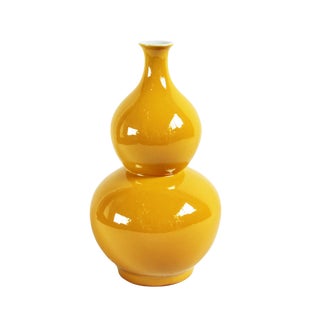 Lemon Yellow Ceramic Vase For Sale