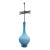 Vintage Mid-Century Modern Blue Hand-Blown Glass Table Lamp - Murano Style For Sale